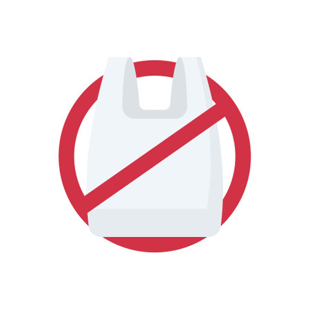 No plastic bag vector, International plastic bag free day relatedのイラスト素材