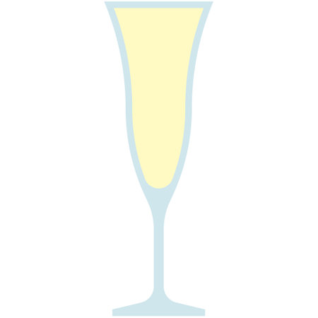 Pousse Cafe glass icon, cocktail glass name related vector illustrationのイラスト素材