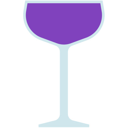 Coupe glass icon, cocktail glass name related vector illustrationのイラスト素材