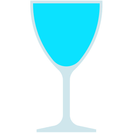 Nick and Nora glass icon, cocktail glass name related vector illustrationのイラスト素材