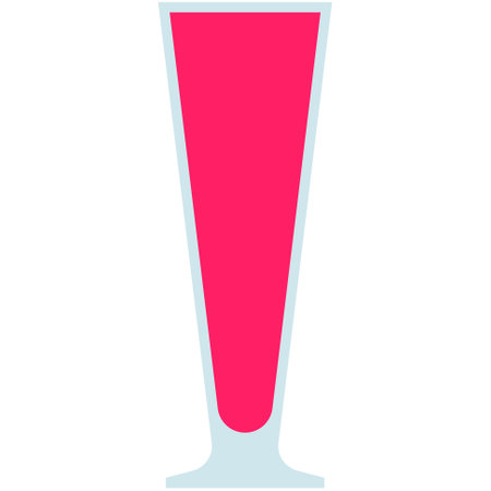 Sling glass icon, cocktail glass name related vector illustrationのイラスト素材