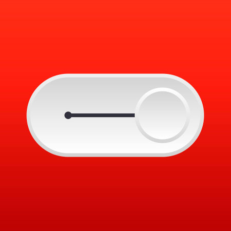Switch button or turn on turn off power vector illustrationのイラスト素材