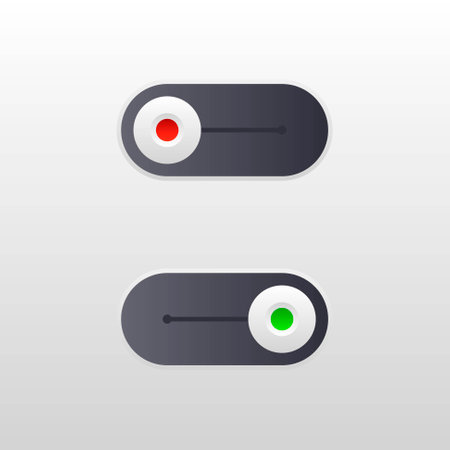 Switch button or turn on turn off power vector illustration