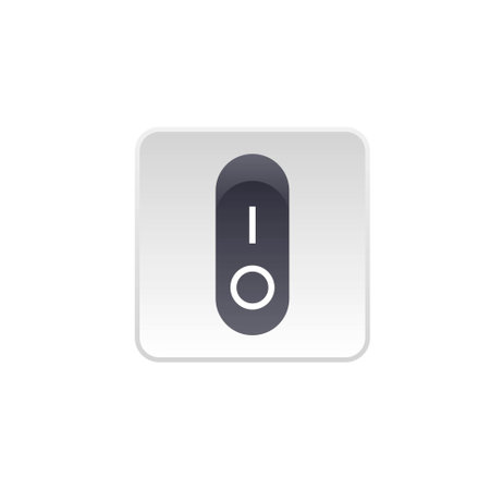 Switch button or turn on turn off power vector illustrationのイラスト素材