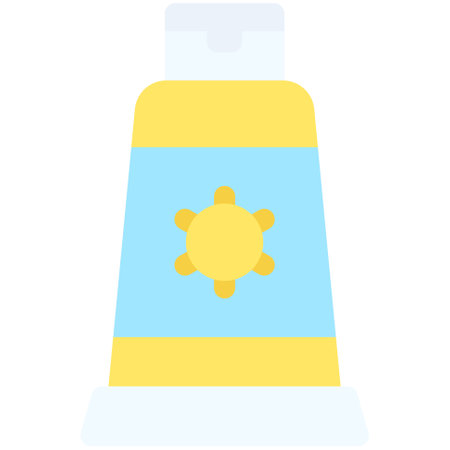 Sunscreen icon, Marathon related vector illustrationのイラスト素材