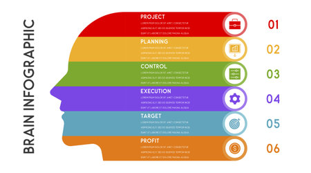 Template for presentation, diagram, graph and chartのイラスト素材