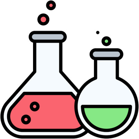 Chemistry icon, High school related vectorのイラスト素材