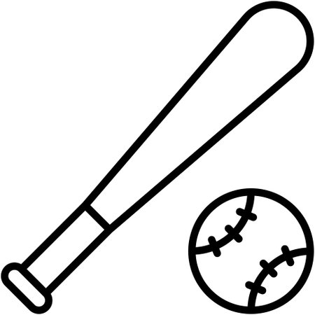 Baseball icon, High school related vectorのイラスト素材