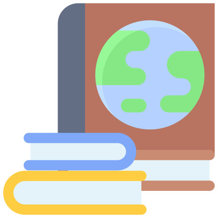 World history icon, High school related vector