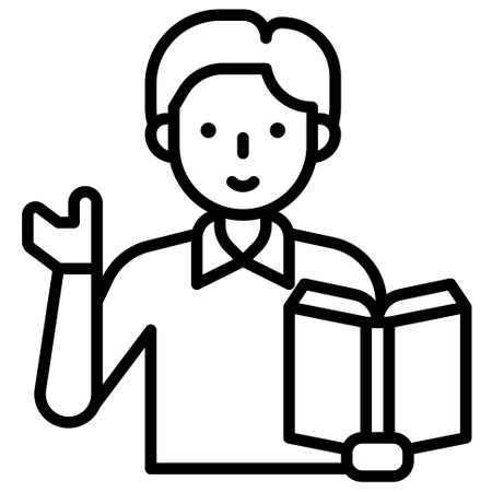 Teaching icon, An avatar that is related to education vector illustrationのイラスト素材