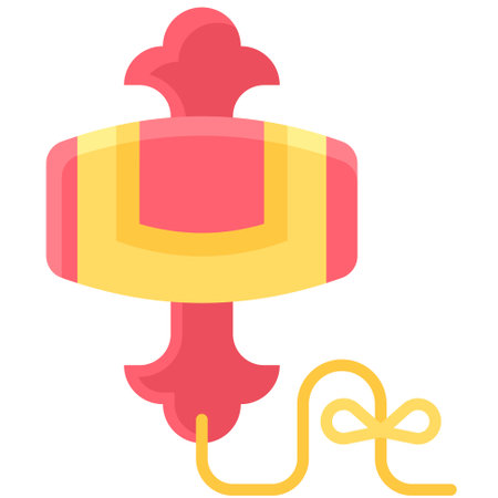 Uchide no kozuchi or Magic hammer icon, Japanese New Year related vector illustrationのイラスト素材