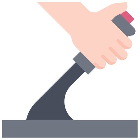Handbrake icon, car accident and safety related vector illustrationのイラスト素材