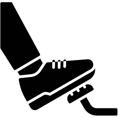Pedal icon, car accident and safety related vector illustrationのイラスト素材