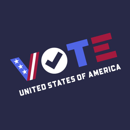 Graphic Design with VOTE UNITED STATES OF AMERICAのイラスト素材