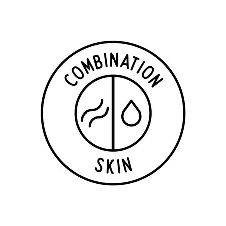 Combination Skin with Wind Line and Drop Symbol Round Icon Vector Illustrationのイラスト素材