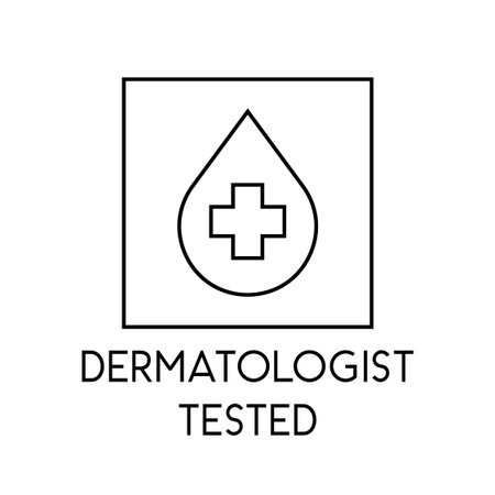 Dermatologist Tested Cosmetic Care Symbol Vector Illustrationのイラスト素材