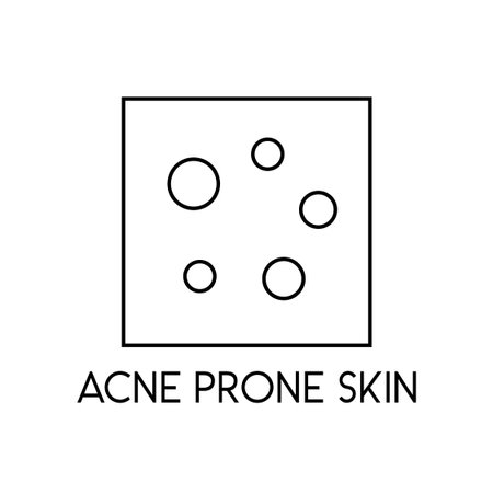 Acne Prone Skin Treatment Dermatology Symbol Vector Illustrationのイラスト素材