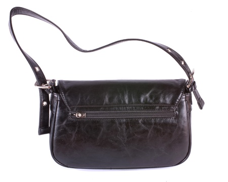 Modern design fashionable handbag isolated on white backgroundの写真素材