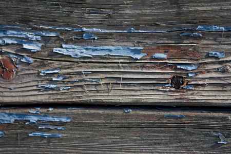 old blue painted wood textureの写真素材