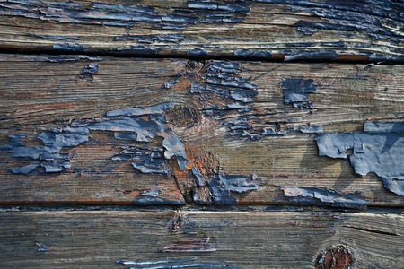 old blue painted wood textureの写真素材
