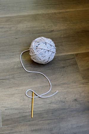 ball color cotton twine for needleworkの写真素材