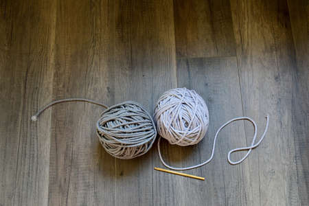ball color cotton twine for needleworkの写真素材