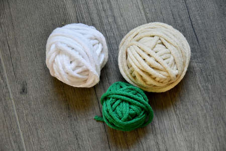 ball color cotton twine for needleworkの写真素材