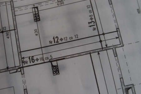 black hand drawing technblack manual technical drawing made with a pencil on a white tracing paper...