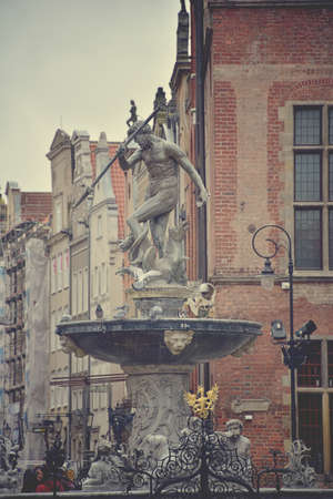 somewhere in a beautiful old town in November GdaÅ„sk