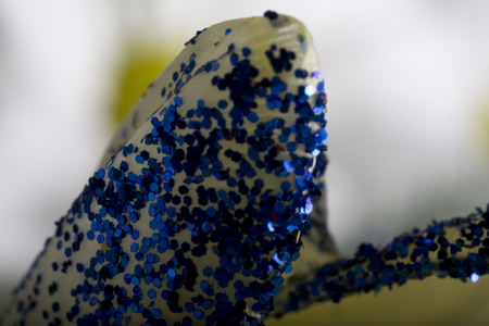 Petals of a beautiful white spring tulip flower close-upの写真素材