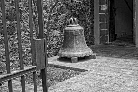 Beautiful streets with historic buildings on the Spanish Canary Island Tenerife in the former capital of San CristÃ³bal de La Lagunaの写真素材