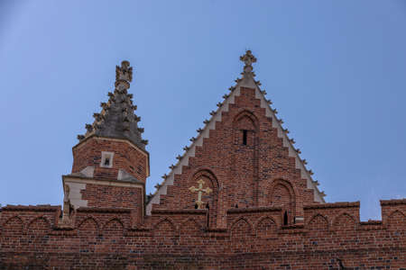 beautiful view of the Wawel Royal Castle in Krakow, Poland on a summer holiday day