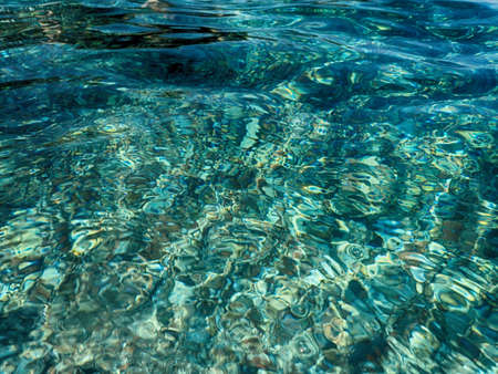 beautiful interesting background with clear sea water shining in the sun