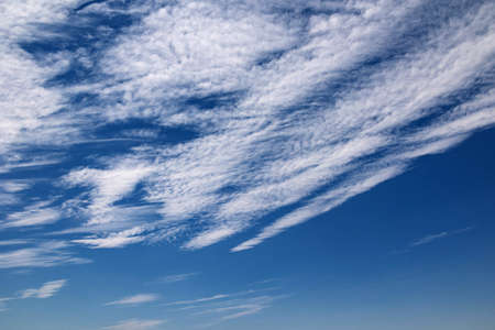 beautiful natural blue sky background with white clouds