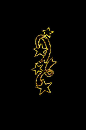beautiful light ornament decorative background on black night background