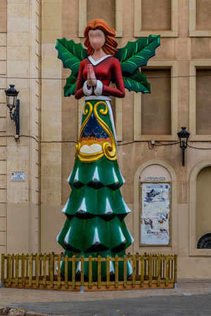 beautiful Spain's largest nativity scene in Alicante during the dayの写真素材
