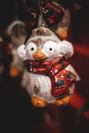 beautiful christmas decoration santa claus background closeupの写真素材