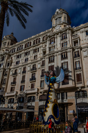beautiful Spain's largest nativity scene in Alicante during the dayの写真素材
