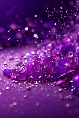 shiny background purple graphics with bokeh space for textの素材