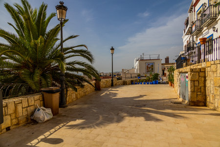ermita de santa cruz Alicante Spain on a sunny hot dayの写真素材