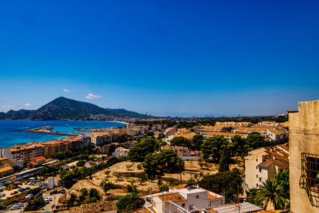 beautiful sea view from the viewpoint in Alteaの写真素材