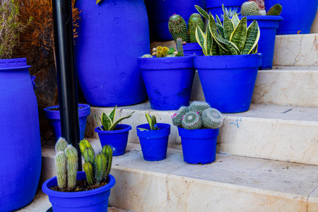 beautiful blue house in the historic Santa Cruz district of Alicante Spain