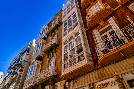 A grand historic building is centered within a lively square Cartagena.の写真素材