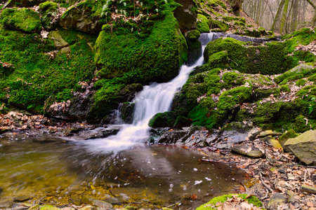 Waterfall landscapeの写真素材