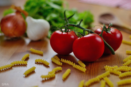 Arranged tomatoの写真素材