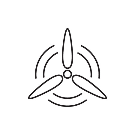 Renewable energy from wind turbines. Universal Renewable energy icon  to use in web and mobile UI, energy basic UI element.のイラスト素材