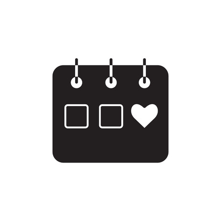 Calendar reminder isolated icon. Calendar icon, illustration. Flat design styleのイラスト素材