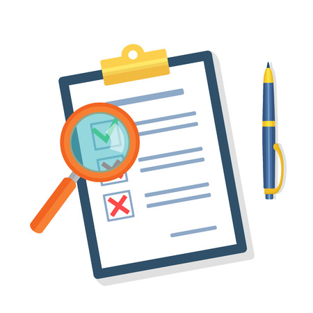 Vector Search the Document Icon.のイラスト素材