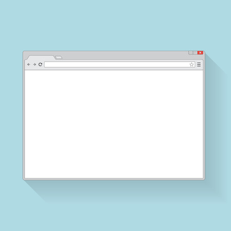 Flat blank browser window. Grey internet browserのイラスト素材