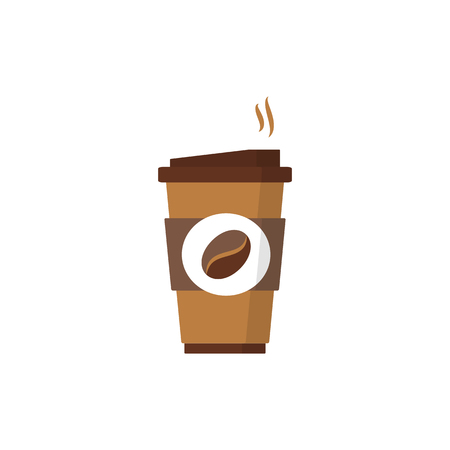 Coffee to go icon. Paper cup icon for web and graphic design.のイラスト素材